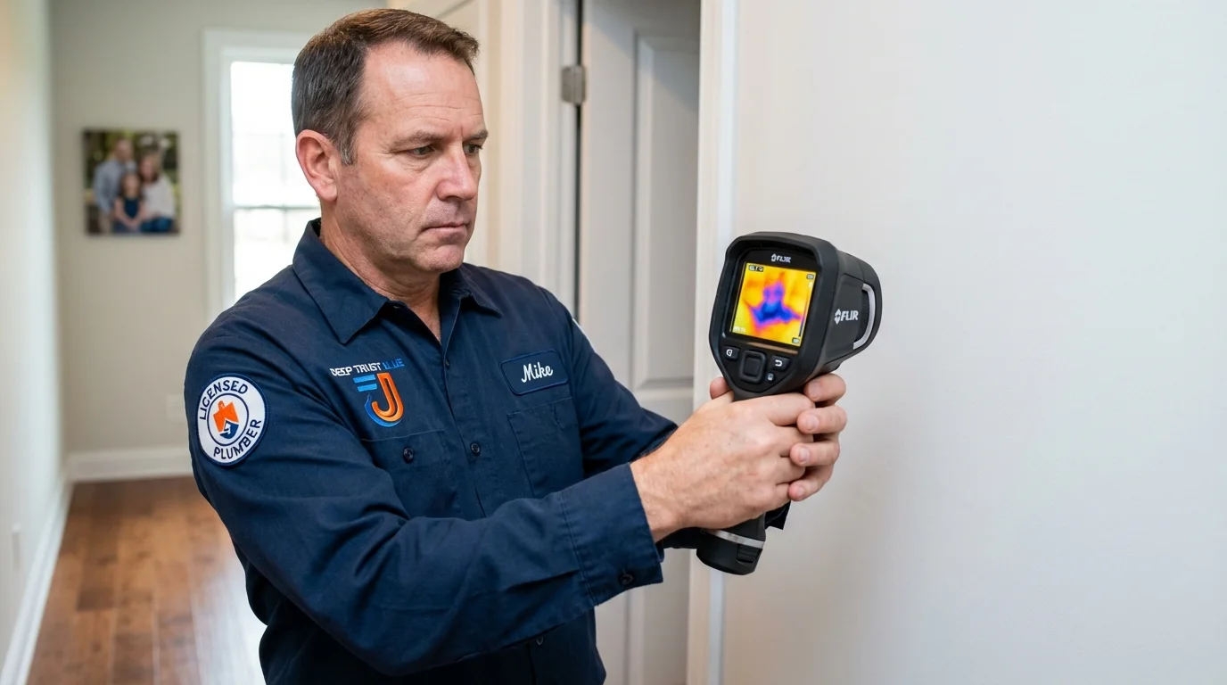 Thermal imaging leak detection by Johns Plumbing LLC in Alpaugh